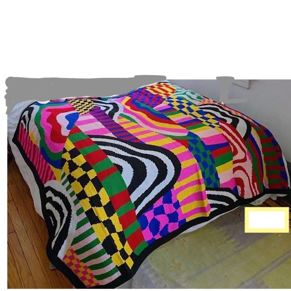 ZOE SCHLACTER BLANKET  "Peaks & Valleys Blanket"